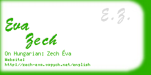 eva zech business card